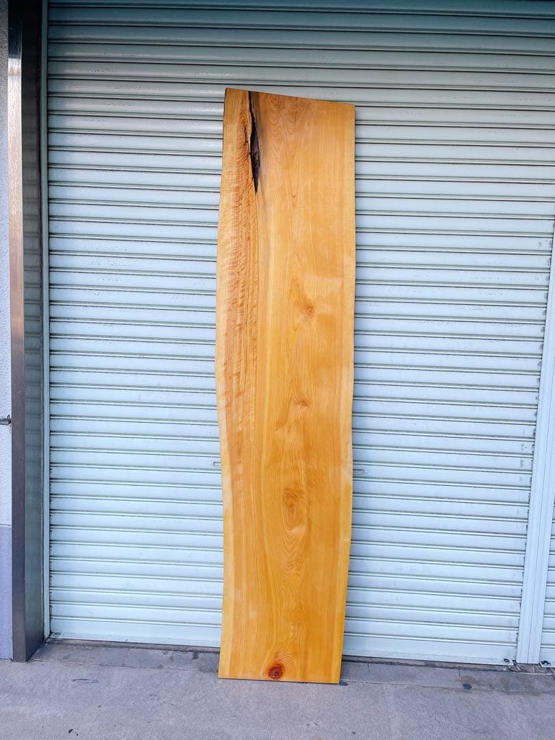 天然檜　一枚板　デスク/テーブル/カウンターテーブル/パソコン机