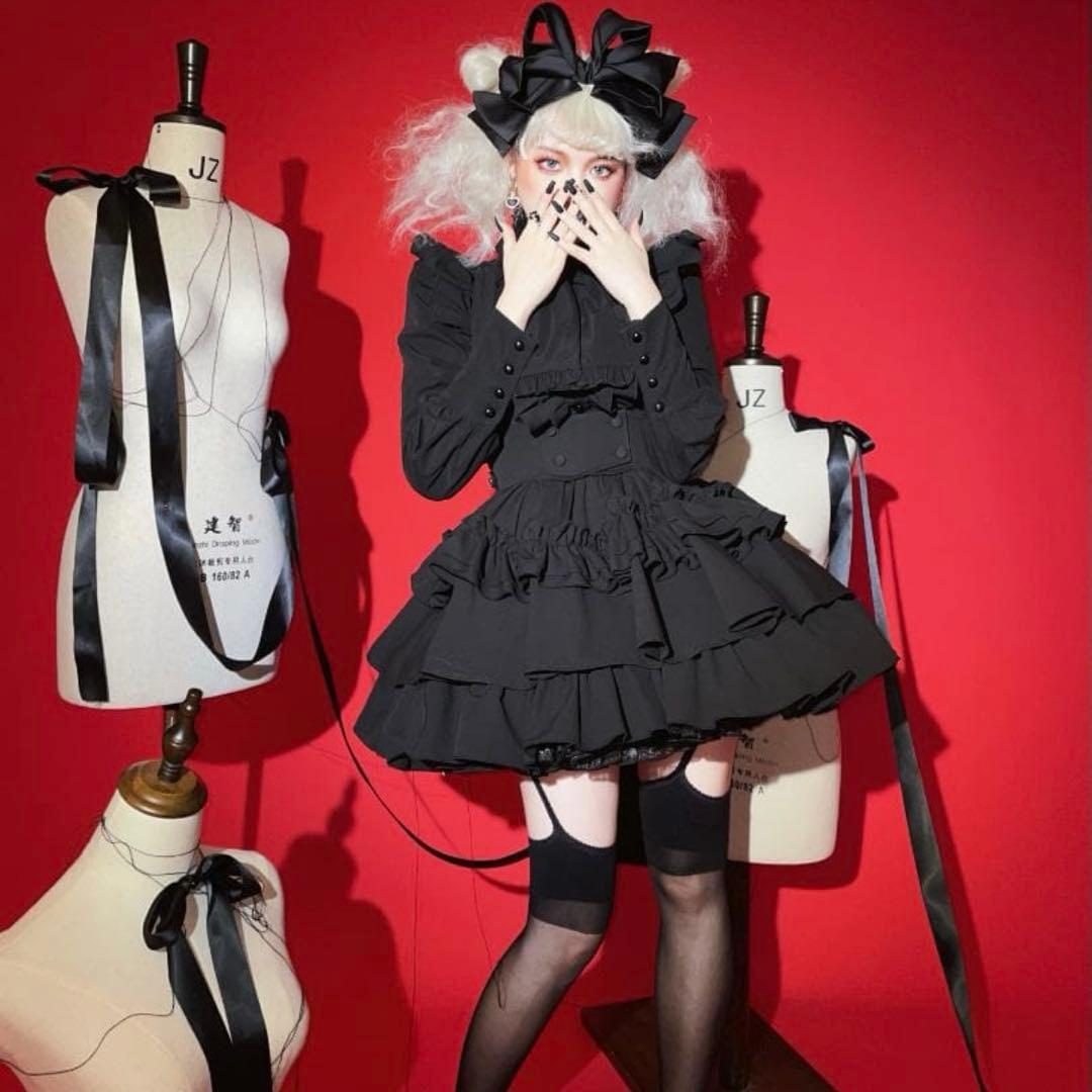 CATCOCOON クラシカルドールスカート スカート　フリル　黒　ブラック