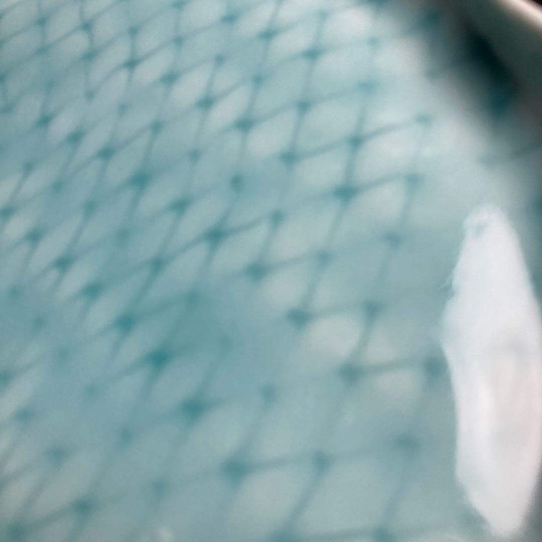 有田焼 真光窯 青磁籠目格子 菓子鉢 台付 2客セット