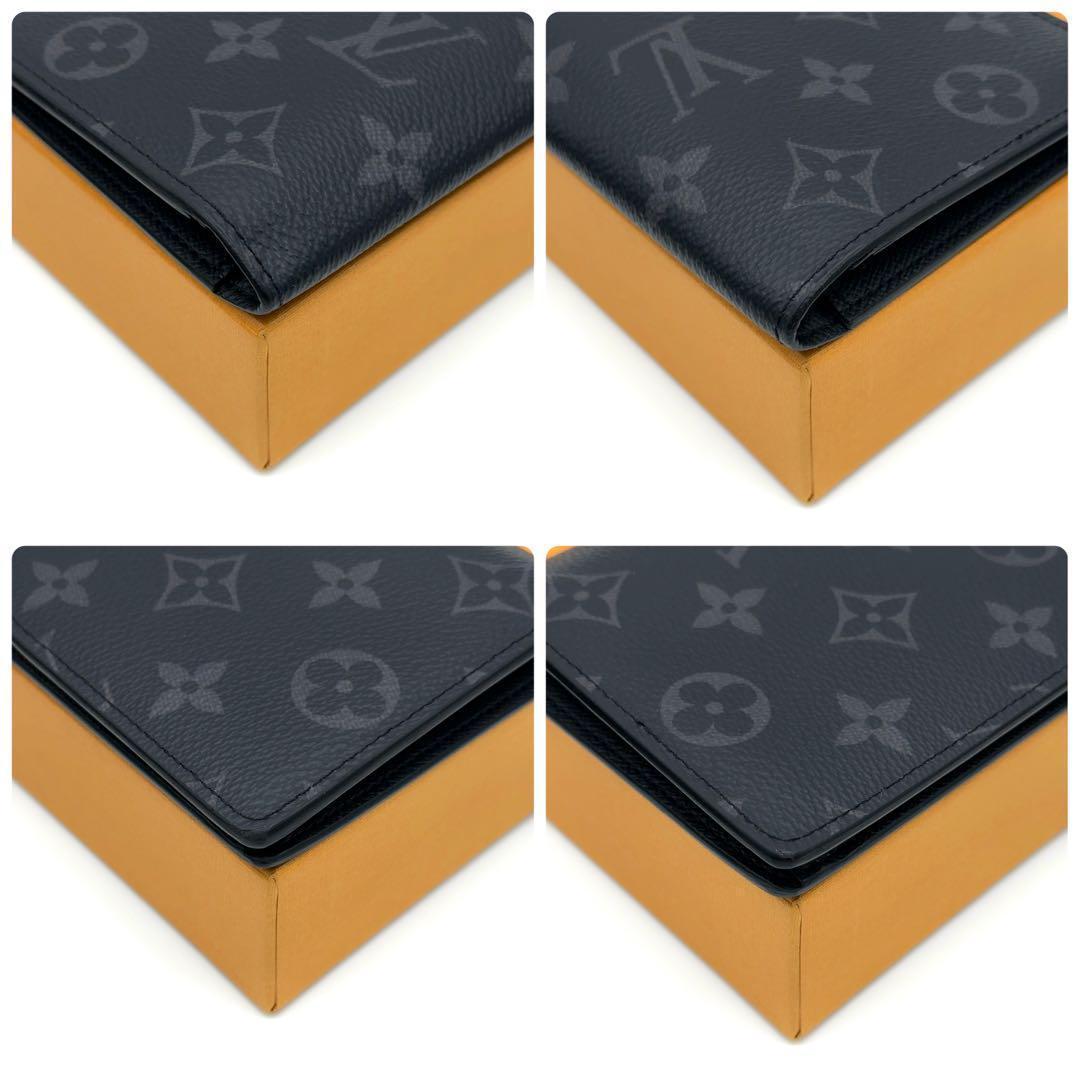 【最高級美品・新型】ルイヴィトン モノグラム エクリプス ブラザ 長財布 NM