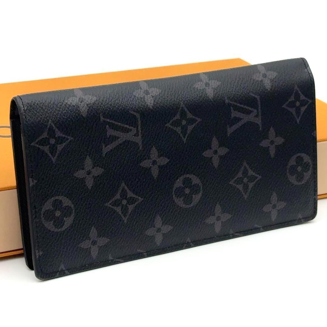 【最高級美品・新型】ルイヴィトン モノグラム エクリプス ブラザ 長財布 NM