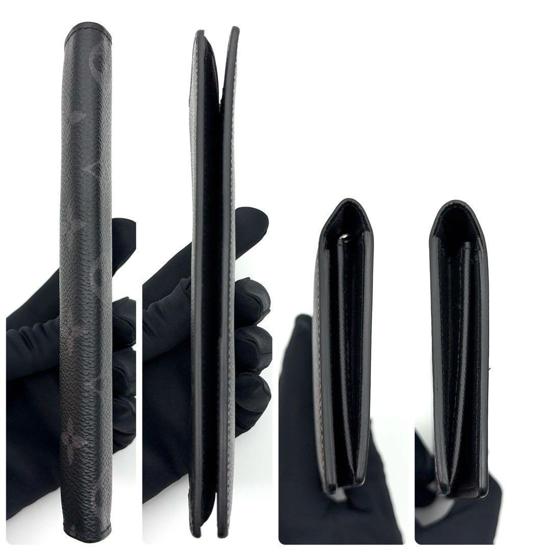 【最高級美品・新型】ルイヴィトン モノグラム エクリプス ブラザ 長財布 NM