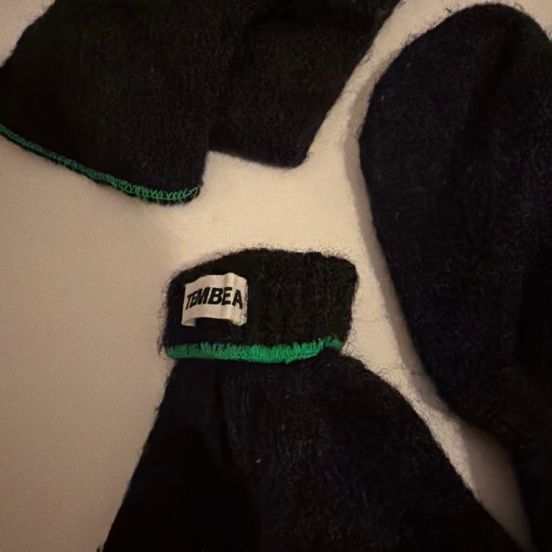 【1月中の出品】TEMBEA 手袋とマフラーのセット ブラック緑