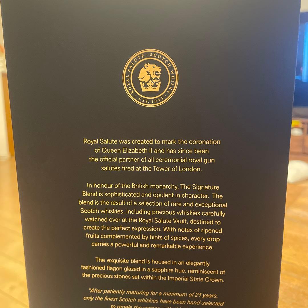 ロイヤルサルート21 Year Old ウイスキー 箱付き☆