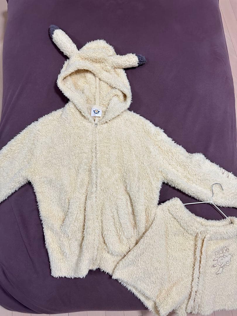 ポケモンスリープ ジェラピケルームウェア　ピカチュウ