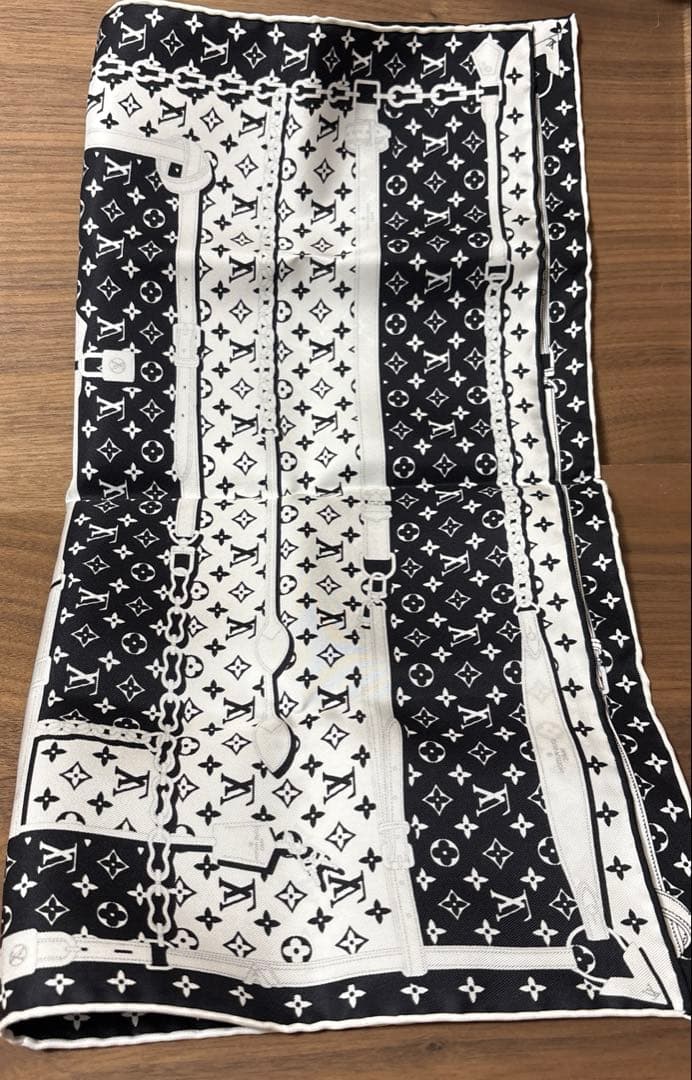 ルイヴィトン カレ バンダナ モノグラム コンフィデンシャル　スカーフ