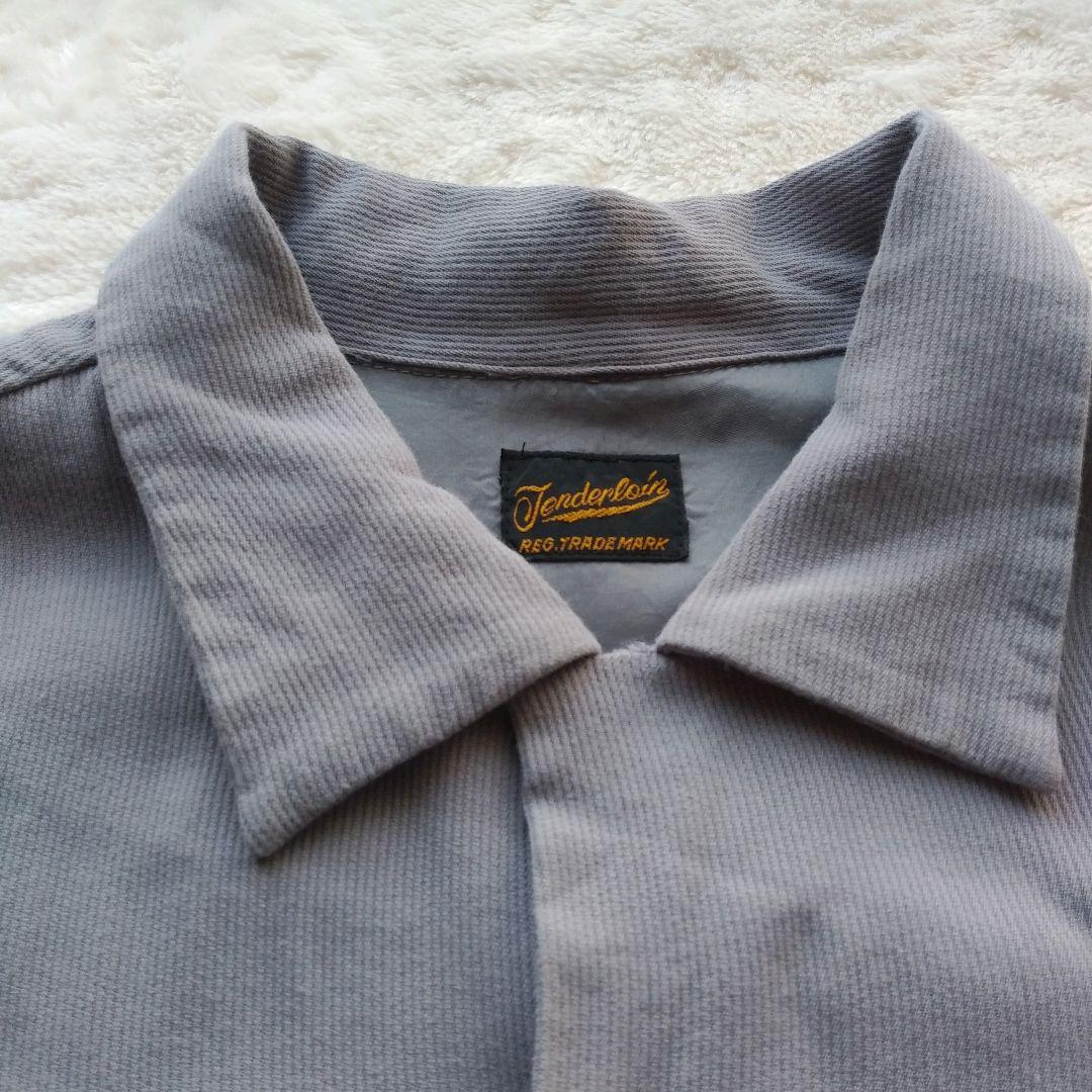テンダーロイン　ウエスタンシャツ　レーヨン　sizeXS表記　グレー　SM相当