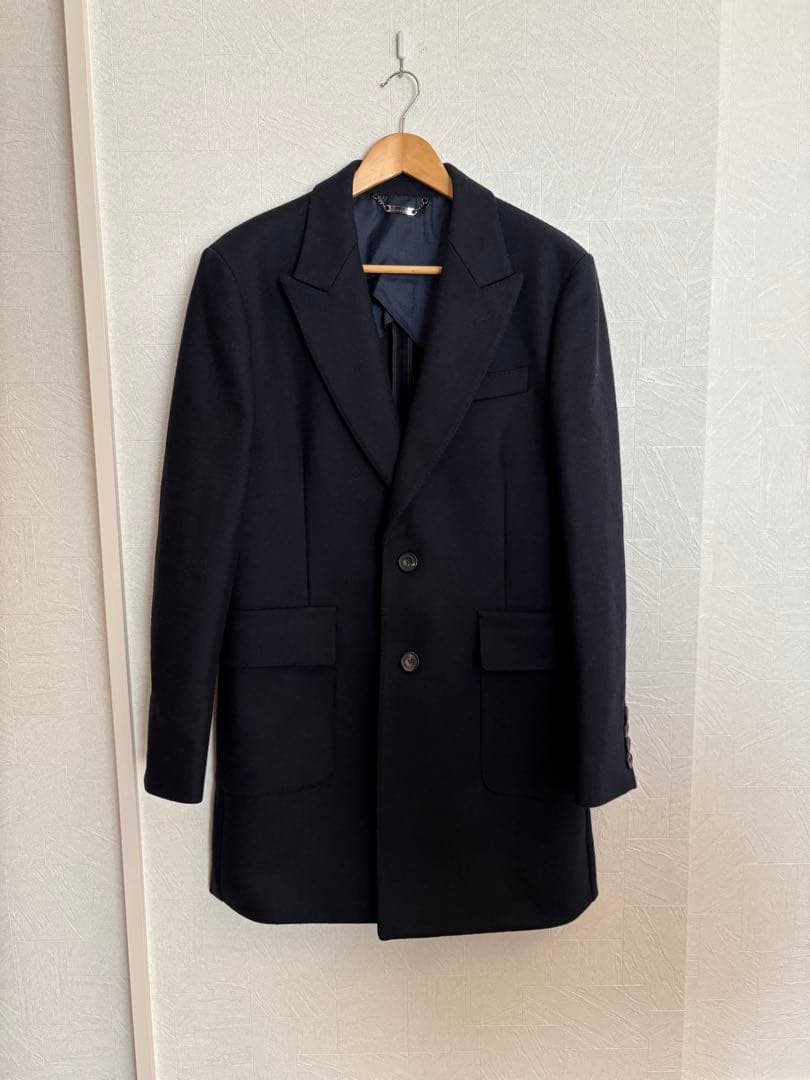 【極美品】ハーディ・エイミス × タケオキクチ ウール チェスターコート L 黒