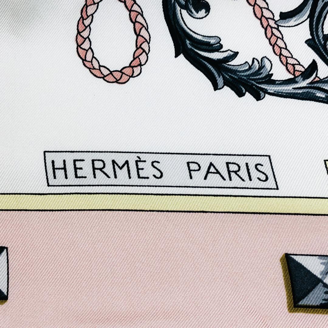 HERMES エルメス カレ90 鍵柄 LES CLES スカーフ タグあり