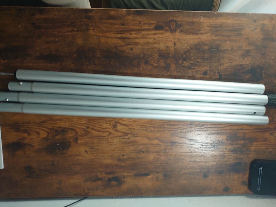 スノーピーク　ウイングポール280センチ+240センチ　シルバー