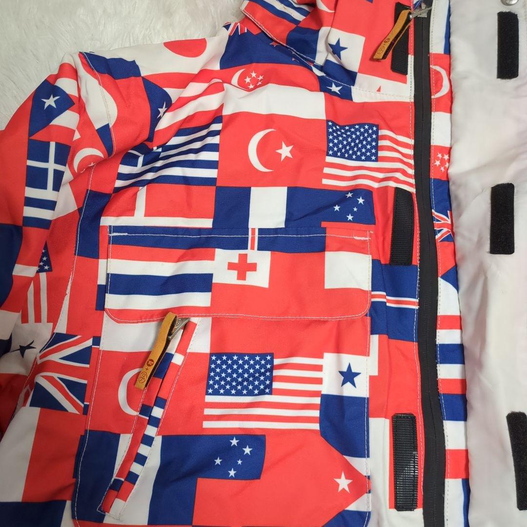 CASTELBAJAC ROSSIGNOL GORE-TEX ウェア　国旗　総柄