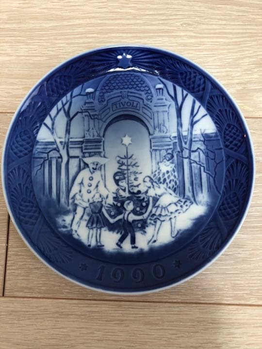 ロイヤルコペンハーゲン6枚&ウェッジウッド1枚皿　クリスマスプレート