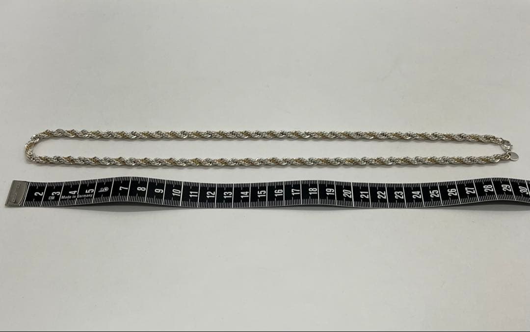 ティファニー TIFFANY ツイストロープ ネックレス コンビ 希少 ロング