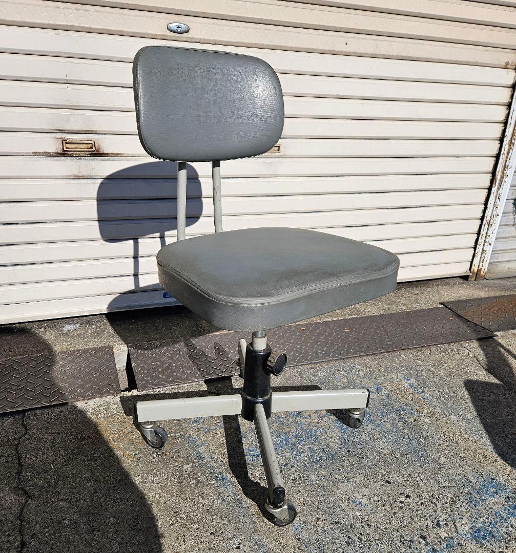 ジャパンヴィンテージ 古いワークチェア 回転椅子 インダストリアル 昭和レトロ