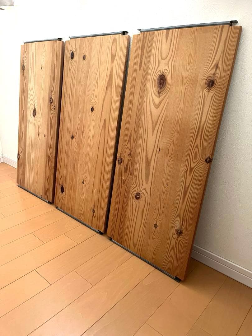 無印良品　パイン材ユニットシェルフ　ユニット棚　ラック　棚板3枚　旧型　廃盤品