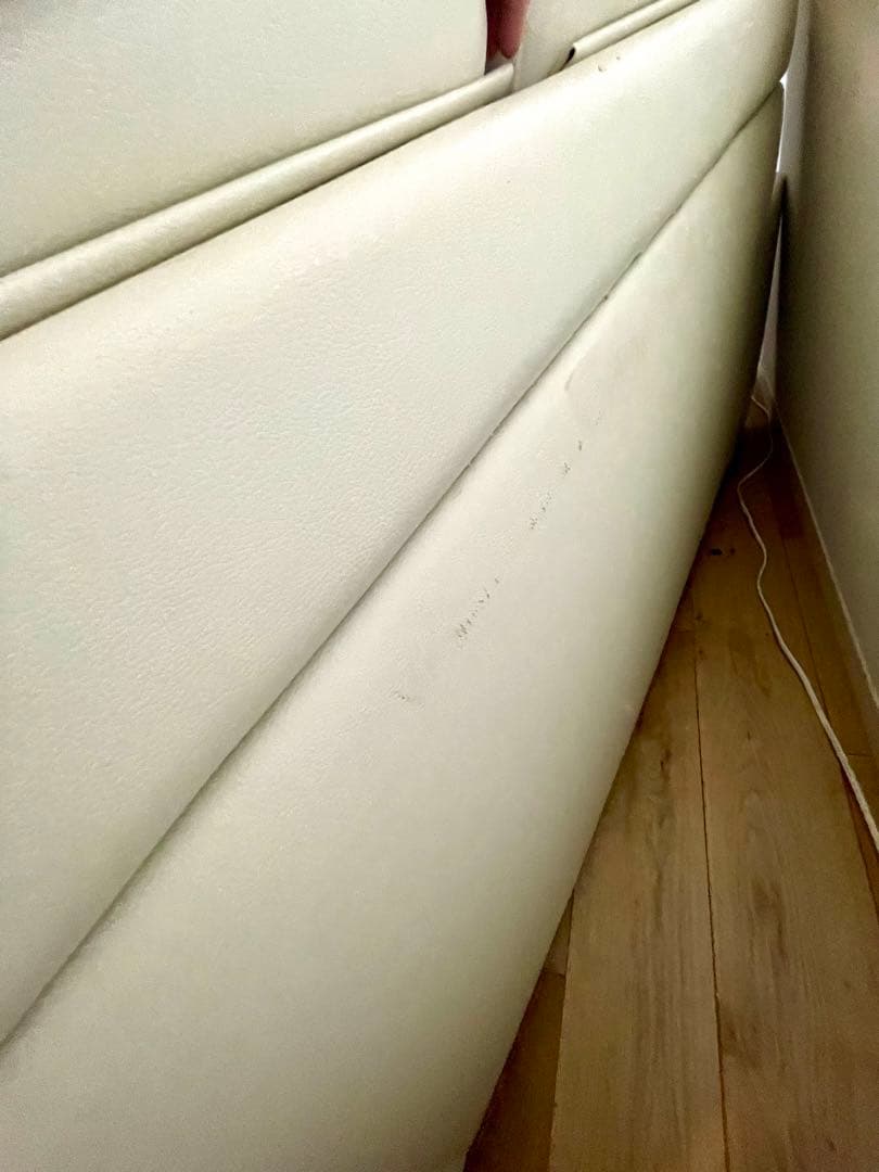 ソファ 合成皮革 白　ホワイト