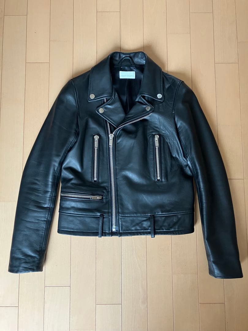 アッパーハイツ　レザージャケット　ラムレザー　羊革　ダブルライダースジャケット