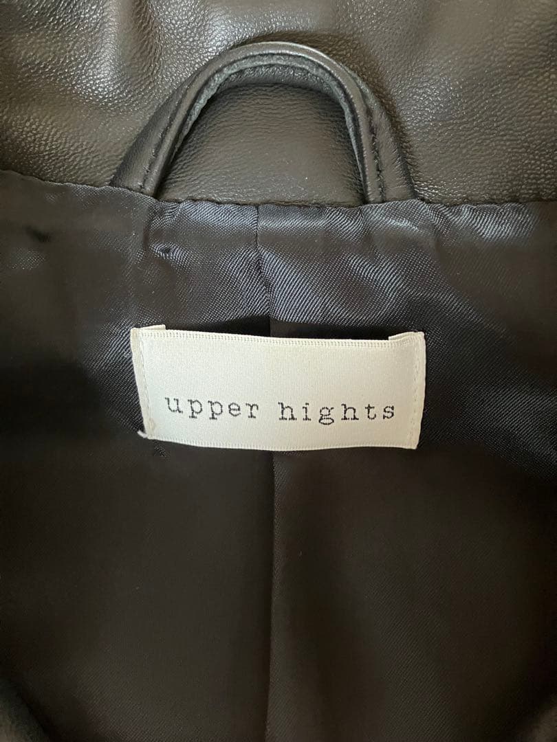 アッパーハイツ　レザージャケット　ラムレザー　羊革　ダブルライダースジャケット