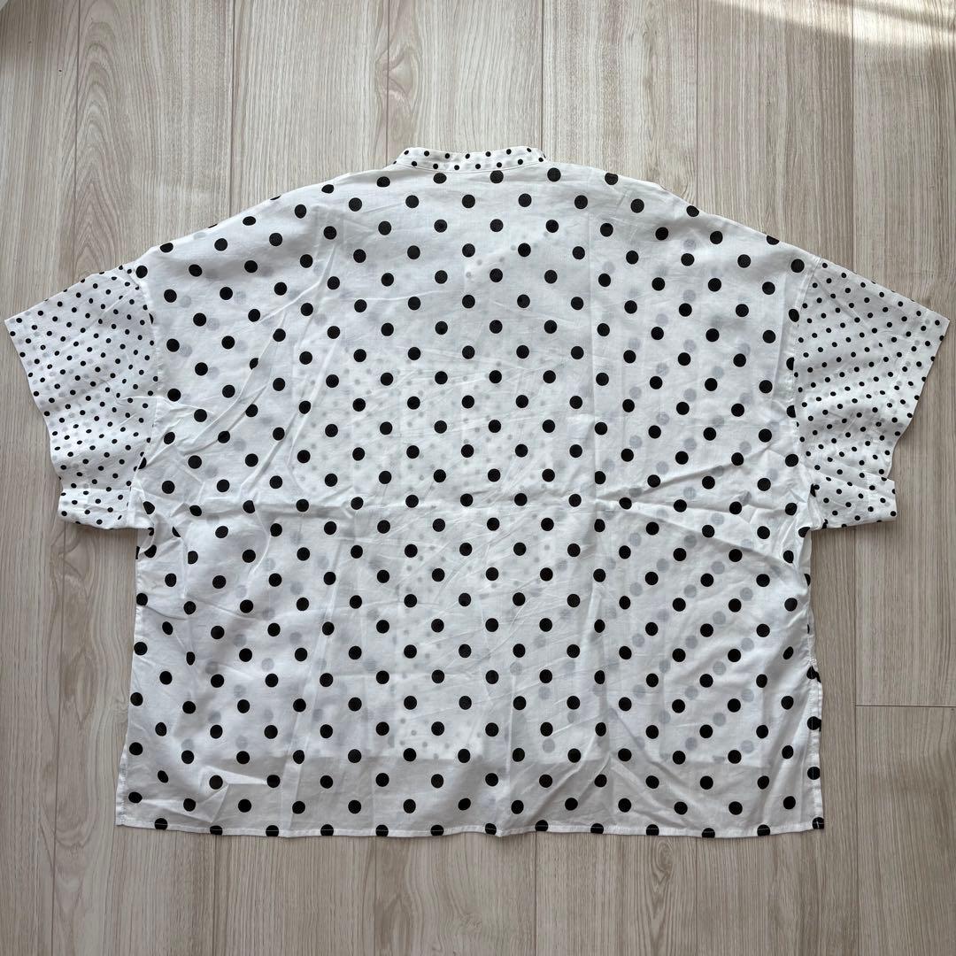 【極美品】Y's 25SS コットンローンドットプリントボックスブラウス 現行品