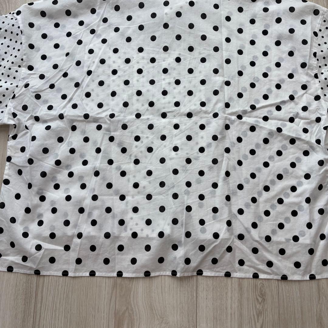 【極美品】Y's 25SS コットンローンドットプリントボックスブラウス 現行品