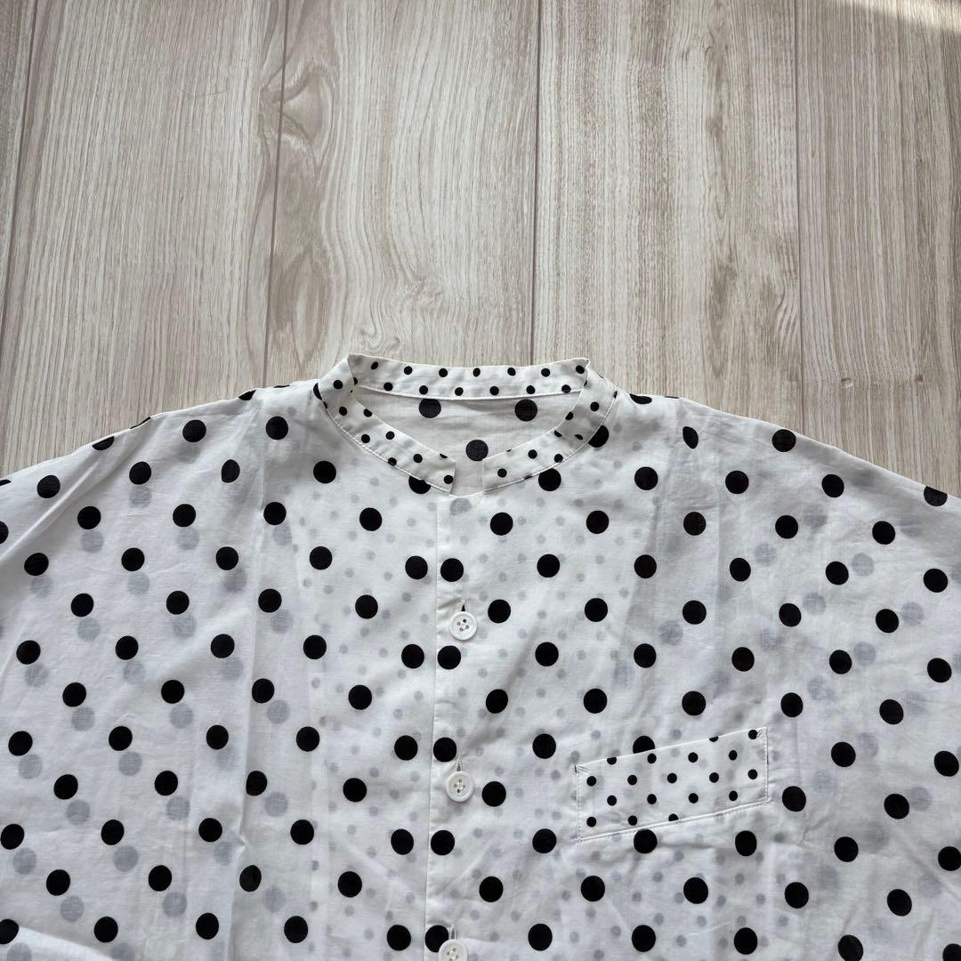 【極美品】Y's 25SS コットンローンドットプリントボックスブラウス 現行品