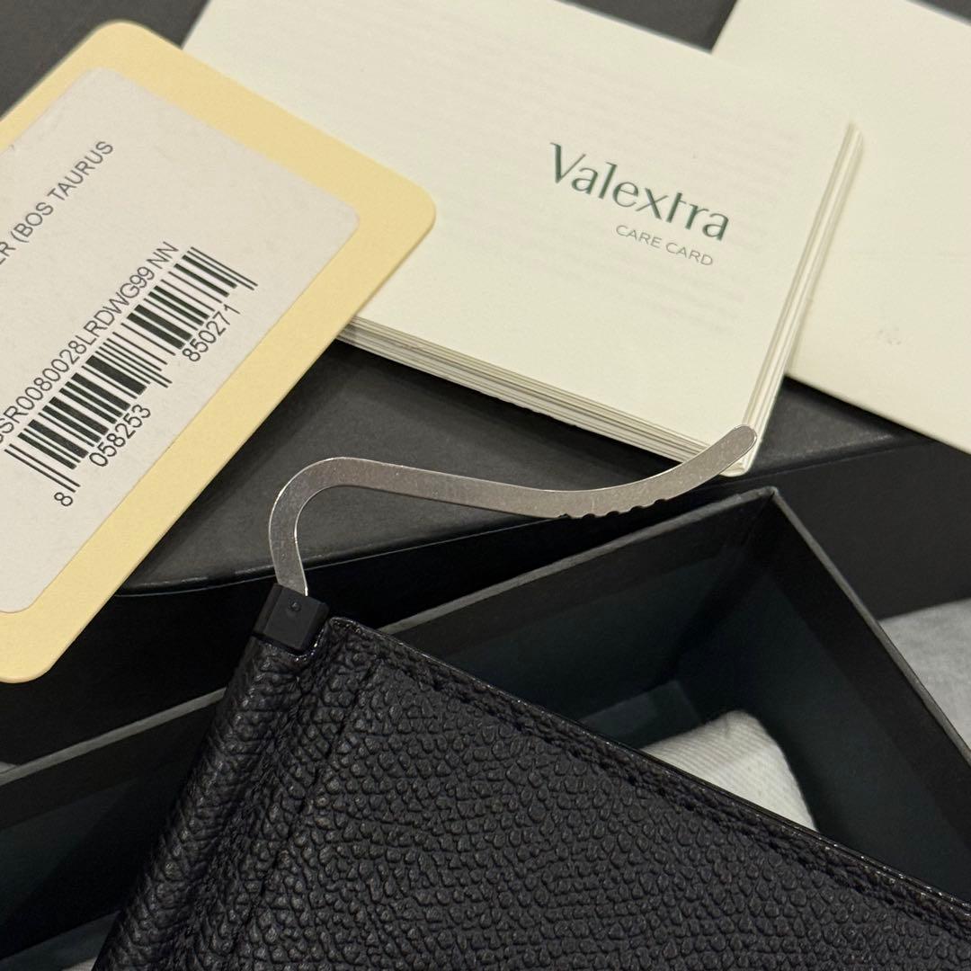 ⭐️未使用級⭐️　Valextra　ヴァレクストラ　マネークリップ　ブラック