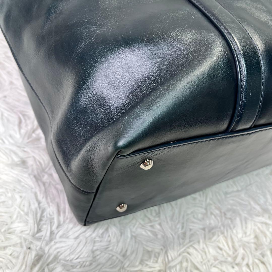 希少✨マッキントッシュフィロソフィー トートバッグ 本革レザー 深緑 肩掛け