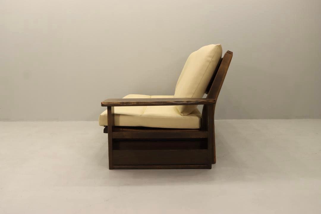 4人掛けソファ イバタインテリア セパレート 木製 ３人掛け 日本製 合皮