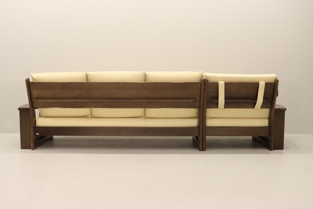 4人掛けソファ イバタインテリア セパレート 木製 ３人掛け 日本製 合皮