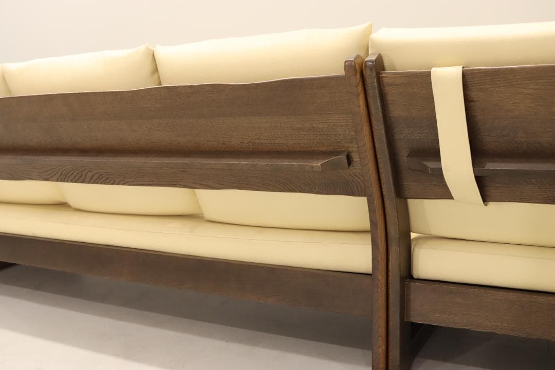 4人掛けソファ イバタインテリア セパレート 木製 ３人掛け 日本製 合皮