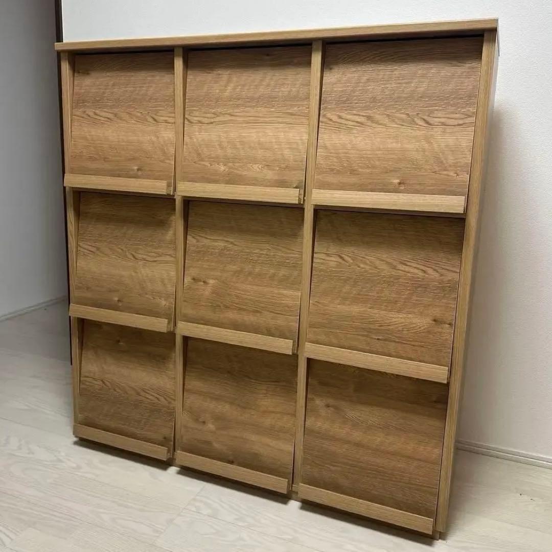 本棚 ディスプレイ ボックス　シェルフ　収納　格子棚　※一箇所擦り傷あり