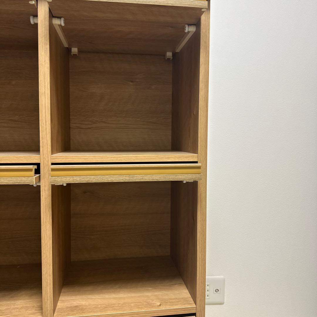 本棚 ディスプレイ ボックス　シェルフ　収納　格子棚　※一箇所擦り傷あり