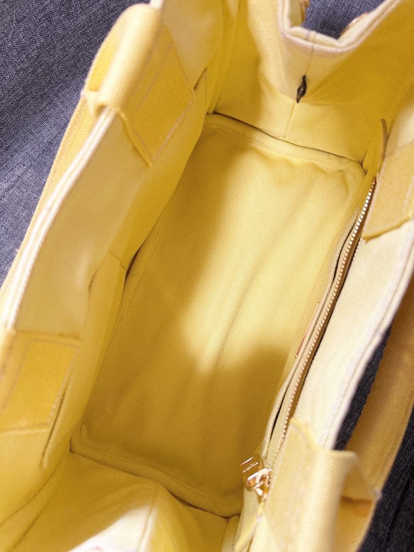 PRADA プラダ キャンバストートバッグ カナパ イエロー