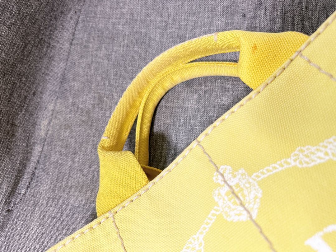 PRADA プラダ キャンバストートバッグ カナパ イエロー