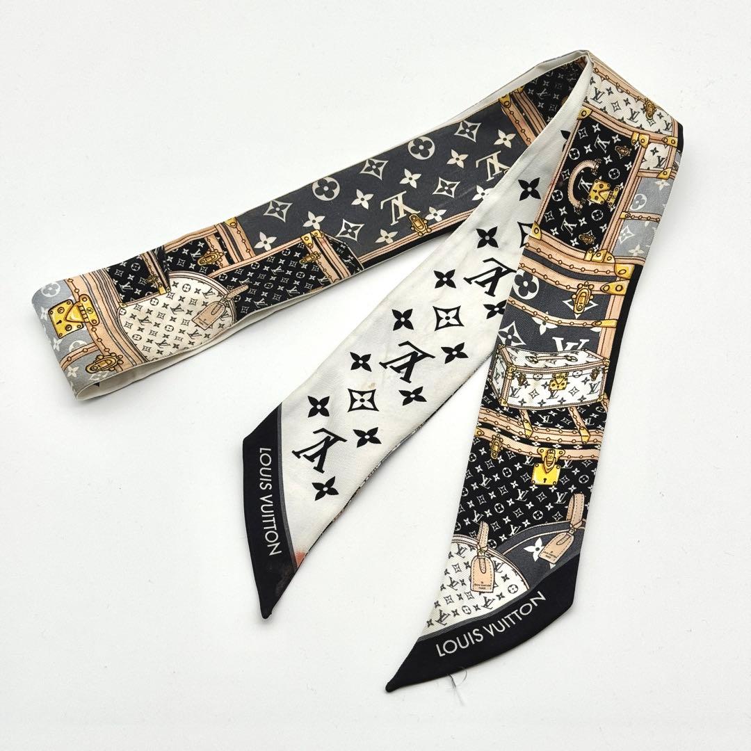 ルイヴィトン バンドーBB レッツゴー モノグラム ブラック ホワイト スカーフ