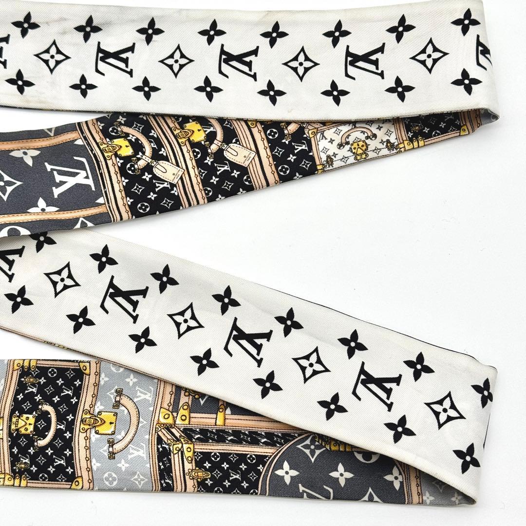 ルイヴィトン バンドーBB レッツゴー モノグラム ブラック ホワイト スカーフ