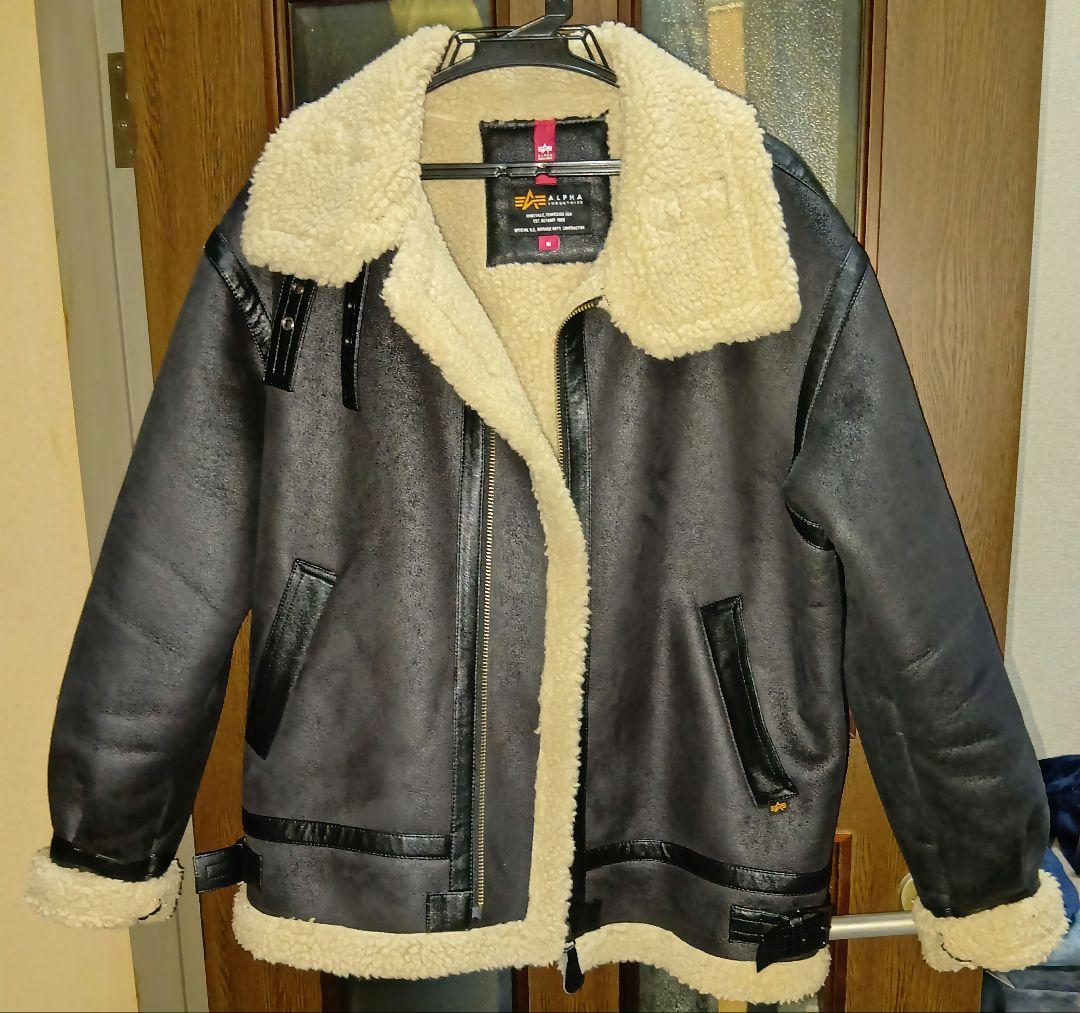 アルファ B-3 フェイクムートン フライトジャケット