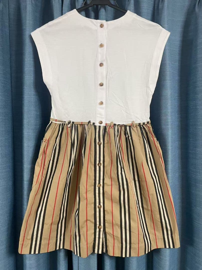 BURBERRY 半袖ストライプワンピース 140cm