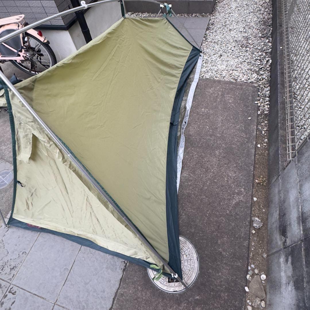 人気モンベル　ムーンライトテント 1型アイボリー　純正グランドシート付