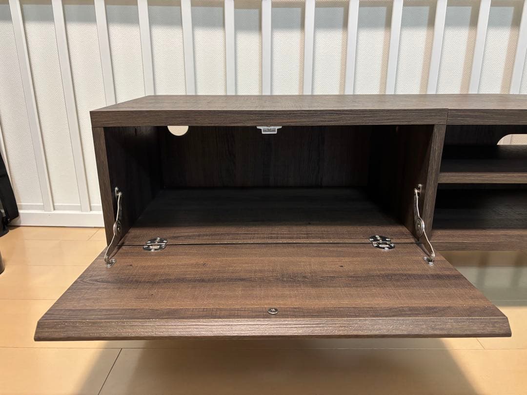 RASIK ワイド テレビボード 幅180cm ブラウン