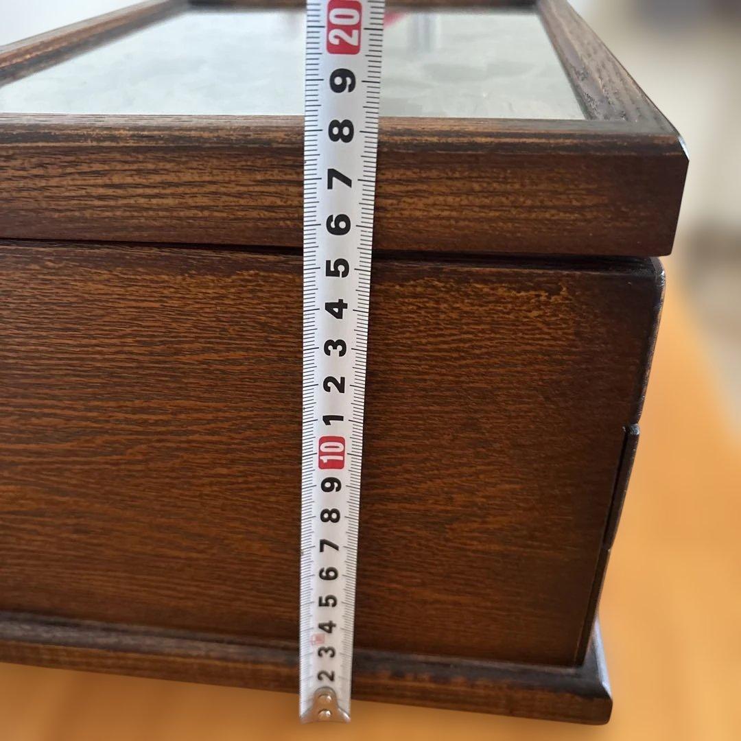 美品　アンティーク　葡萄葉柄 透かし彫りアクセサリーケース　ジュエリーボックス