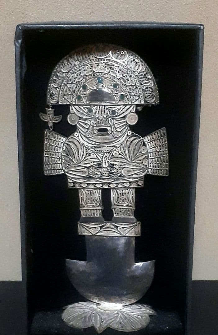 シルバー 銀製インカ守り神 Tumiナイフ アンティーク 期間限定 特別価格