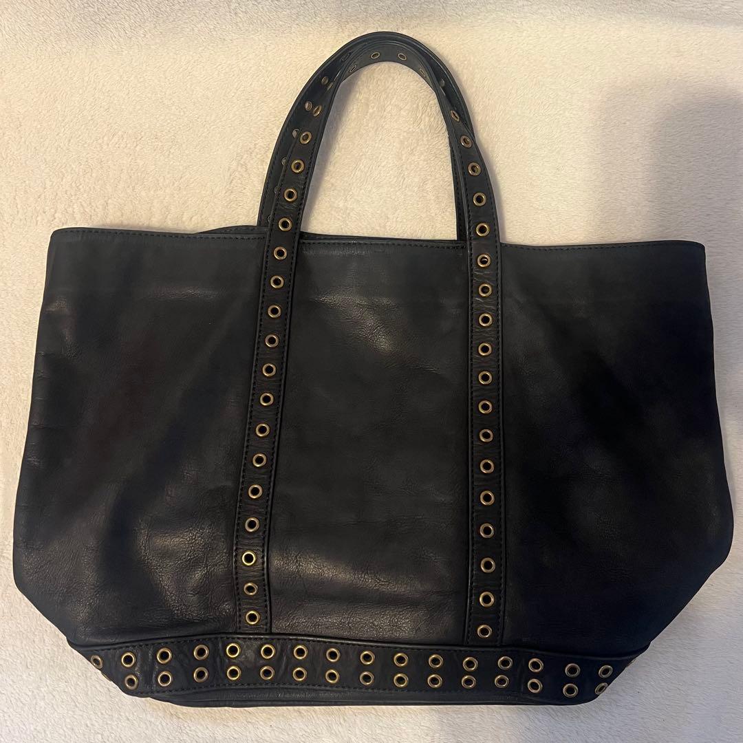 希少◆ ヴァネッサブリューノ オールレザー トート ハトメ パンチング A4