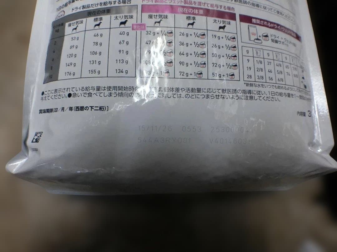  CANIN 腎臓サポート 小型犬用 3kg　期限２６年１１月