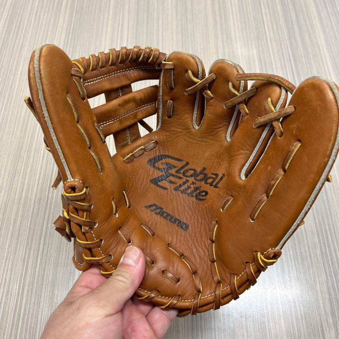 練習Mizuno Global Elite グローブ ブラウン