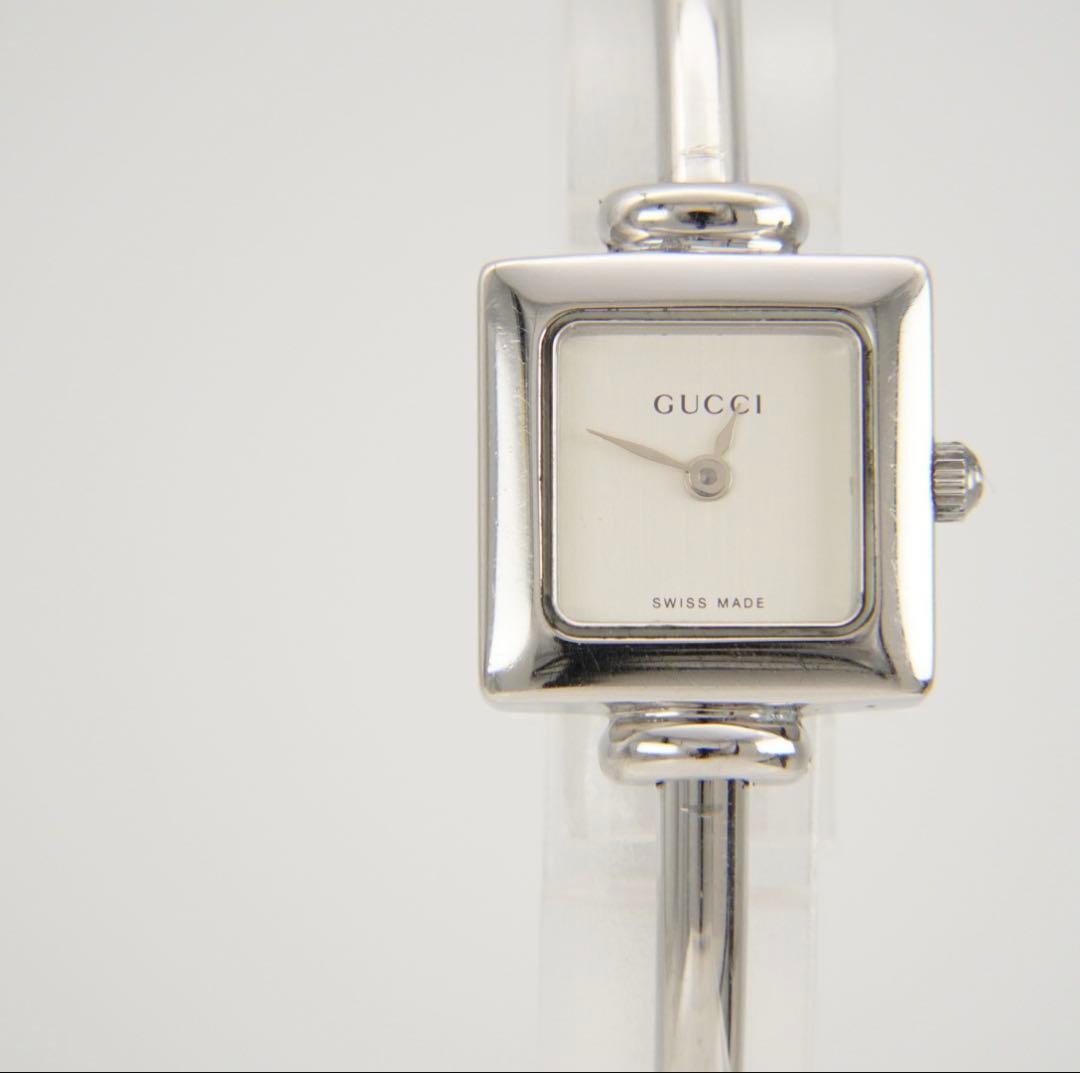 【新品電池•回路検査済】GUCCI グッチ 1900L スクエア 腕時計 銀