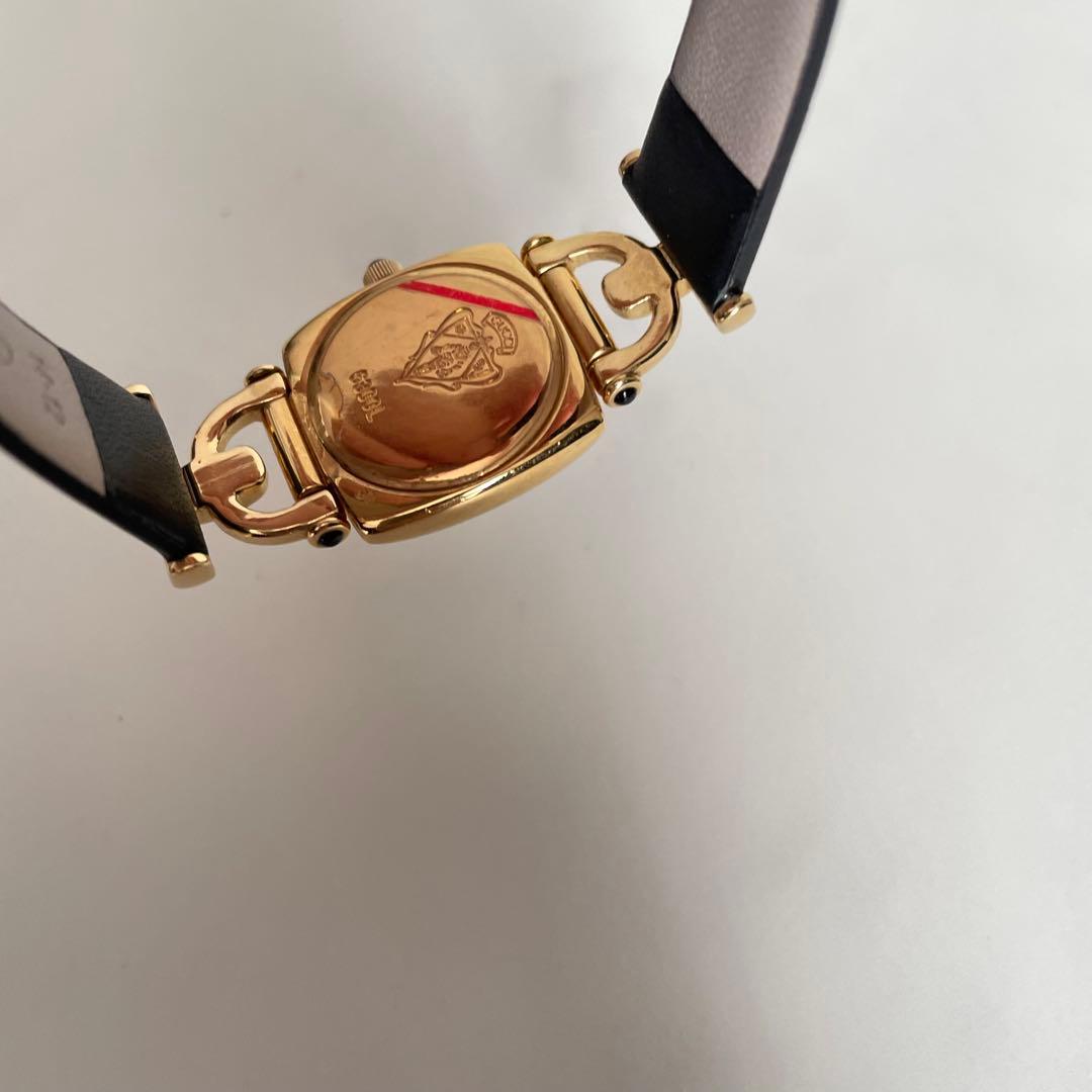 稼動品　美品　GUCCI グッチ　6300L ホースビット　ゴールド　腕時計