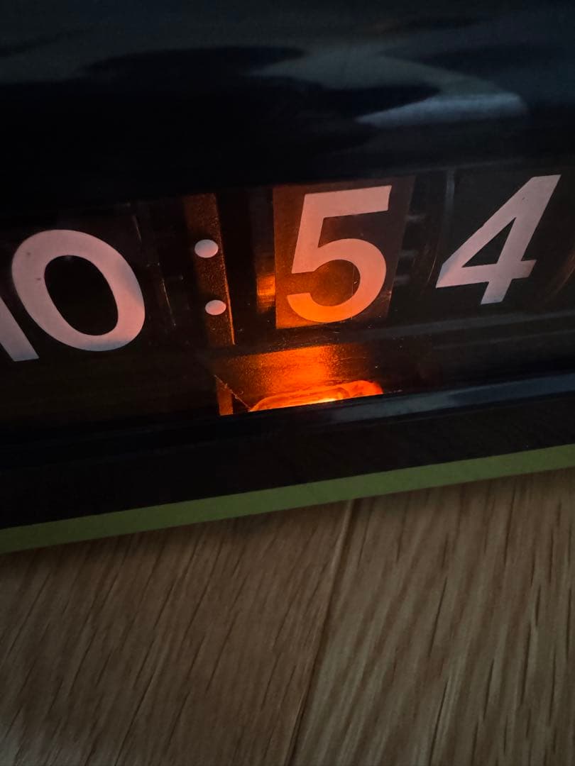 【レア】ナショナル National TG02 パタパタ時計 目覚まし時計 昭和