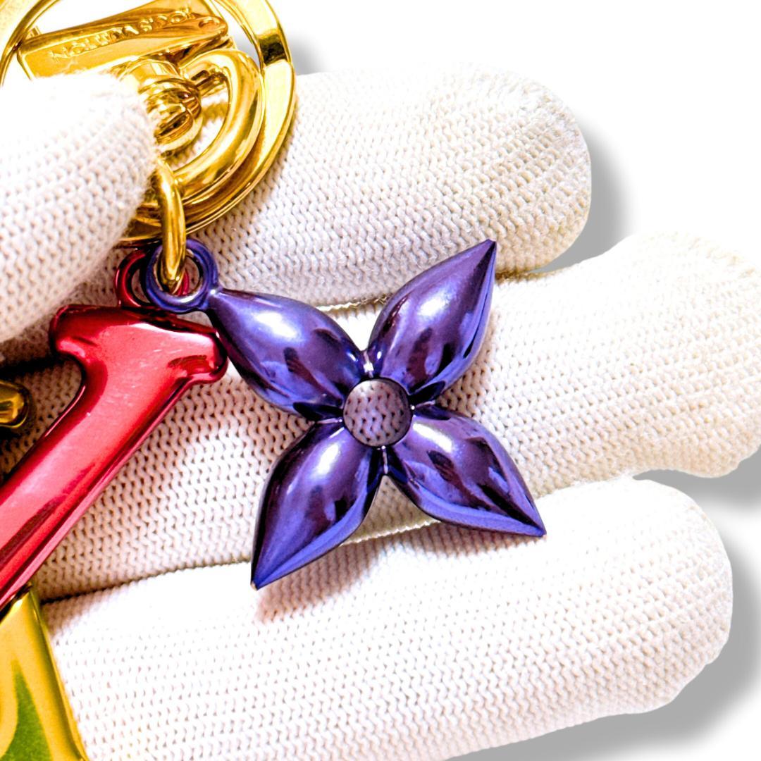 【美品】ルイヴィトン ポルトクレ LV ニューウェーブ M67808 キーリング