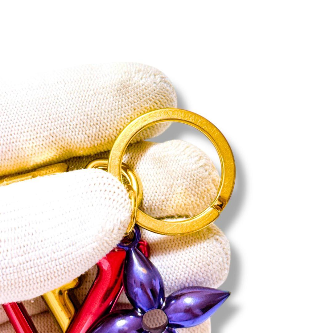 【美品】ルイヴィトン ポルトクレ LV ニューウェーブ M67808 キーリング